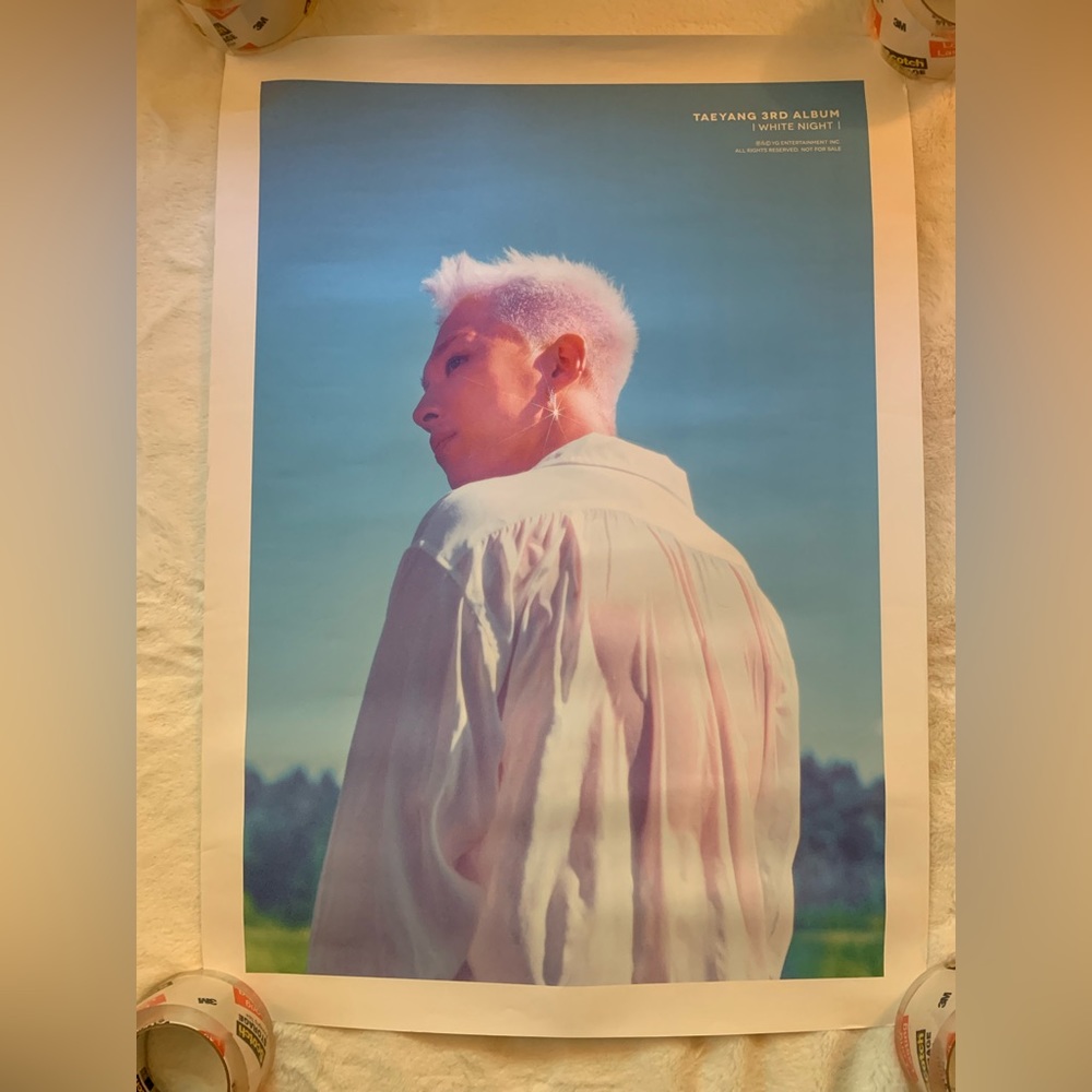 Official Taeyang 3rd Album [White Night] Poster - 2 of 2